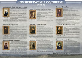 Стенд "Великие русские художники" - fgospostavki.ru - Апрелевка