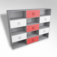 Шкаф встраиваемый закрытый с открытой полкой многосекционный ТР9 ЛДСП  - fgospostavki.ru - Апрелевка