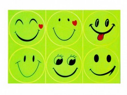 Комплект световозвращающих наклеек "Смайлики" - fgospostavki.ru - Апрелевка