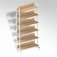  Стеллаж на металлокаркасе односторонний - fgospostavki.ru - Апрелевка