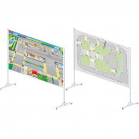 Магнитный стенд двусторонний "Азбука дорожного движения ПДД" - fgospostavki.ru - Апрелевка