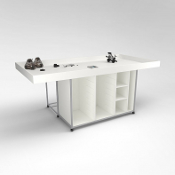 Стол для конструирования и робототехники с полками и местами хранения  - fgospostavki.ru - Апрелевка