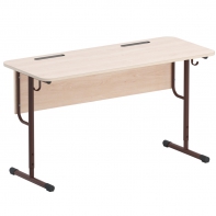 Стол двухместный ученический на круглой трубе - fgospostavki.ru - Апрелевка