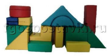 Мягкий модуль-конструктор "Стройка" (14 элементов) - fgospostavki.ru - Апрелевка