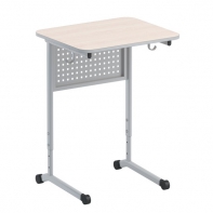 Стол ученический одноместный с перфорированной панелью - fgospostavki.ru - Апрелевка