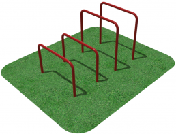 Упоры для отжимания цельносварные, разноуровневые  - fgospostavki.ru - Апрелевка
