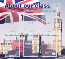 Стенд "About our class" - fgospostavki.ru - Апрелевка