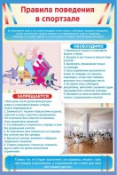Стенд "Правила поведения в спортзале №1" - fgospostavki.ru - Апрелевка