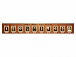 Стенд-лента "Портреты зарубежных детских писателей" - fgospostavki.ru - Апрелевка