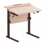 Стол ученический с наклоном столешницы (0-15°) на прямоугольной трубе - fgospostavki.ru - Апрелевка