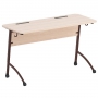 Стол двухместный ученический регулируемый на плоскоовальной трубе - fgospostavki.ru - Апрелевка