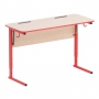 Стол ученический двухместный с наклоном столешницы (0-24°) на прямоугольной трубе - fgospostavki.ru - Апрелевка