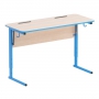 Стол ученический двухместный с наклоном столешницы (0-24°) на прямоугольной трубе - fgospostavki.ru - Апрелевка
